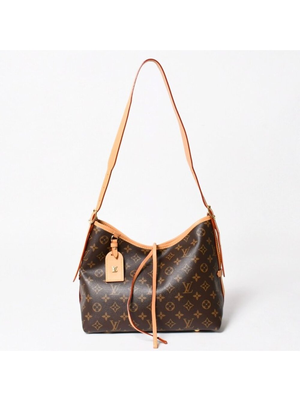 Louis Vuitton Carryall NM PM Bag Monogram Brown Leather Vachetta Gold